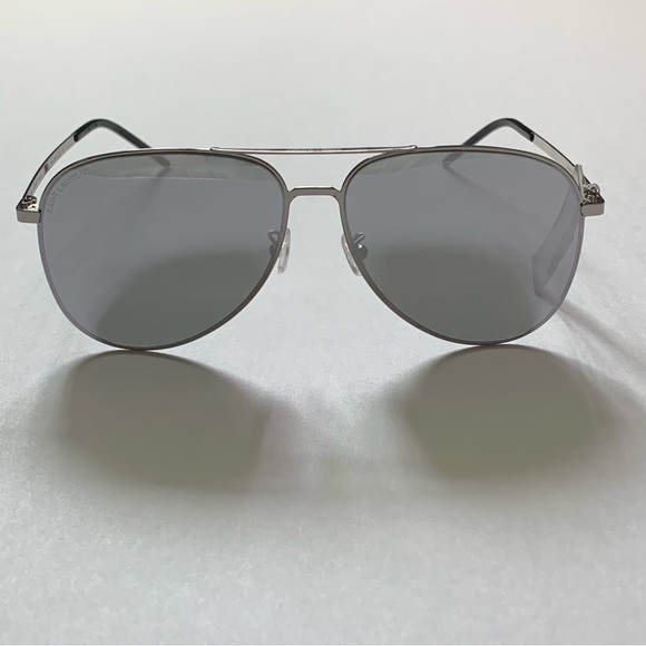 Saint Laurent™ CLASSIC 11 Silver Metal Mirrored Sunglasses NWT - Picture 16 of 16